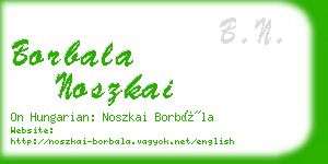 borbala noszkai business card